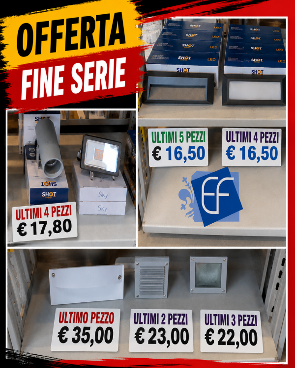plafoniere fine serie